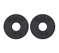 Micro Gainz 1-Inch Fractional Weight Plates, 2-Piece, 0.25LB Black