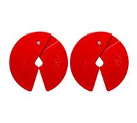 Micro Gainz Dumbbell Fractional 2.5 lb Weight Plate, Ideal for Micro Loading, (Choose Color) 2 Piece Fractional Weight Plates, Designed for Dumbbell Training, Made In USA (Red)