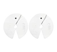 Micro Gainz Dumbbell Fractional 2.5 lb Weight Plate, Ideal for Micro Loading, (Choose Color) 2 Piece Fractional Weight Plates, Designed for Dumbbell Training, Made In USA (White)