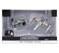 Micro Galaxy Squadron X-Wing vs TIE Advanced Battle Pack, Compatible with Star Wars Jazwares Vault