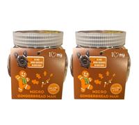 Micro Gingerbread Man Dog Treats - Natural Dog Biscuits with No Added Sugar, Soft Chewy Training Rewards, Complementary Dog Snacks for Puppies 3+ Months & Adult Dogs (Pack of 2 x 500g Each)