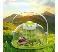 Micro Habitat Glass Container Reptile Terrarium, Snail Observation Box Mini Critter Keeper Carrier Educational Fun Innovative Transparent Snail Observation Kit for Kids Students