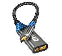 Micro HDMI to HDMI Adapter, 4K @ 60Hz 3D 1080P Type D to A Adapter Cable Supports Ethernet, 3D, HDR and ARC, Micro HDMI to HDMI Compatible with Raspberry Pi 5/4, Hero, Cameras A6300 A6400, Yoga