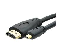 Micro HDMI to Standard HDMI Cable Lead Data Sync Wire (Black) Branded DragonTrading®