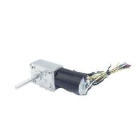 Micro High-Torque 12V/24V Brushless DC Worm Gear Motor Long Shaft Right Angle Gearbox Reducer PWM(M8 threaded shaft,80R-24V)
