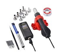 Micro Hot Air Gun 700W Soldering Rework Station LCD Digital Display Hair Dryer Welding Repair Tools BGA Heat Rapid Heating(Yellow)