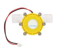 Micro Hydro Water Turbine Generator 12V DC 80V Max 1/2 Inch Thread Low Pressure Yellow Faucet Shower Lighting