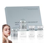 Micro Infusion Facial System, Micro Infusion System Anti-Aging Serum Set, Hyaluronic Acid Microneedling Serum for Face,Enhances Elasticity, Reduces Wrinkles,Deep Hydration (2*Serum+2*Roller)