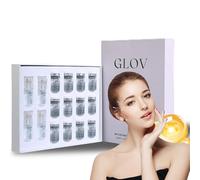 Micro Infusion System - 0.25mm 24K Gold Facial Stamp with Hyaluronic Acid - 5-Minute Home Hydration Kit - Proven to Boost Absorption 300% for Radiant Skin (4x Infusion system + 12 serums, Beauty)