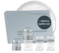 Micro Infusion System For Face, Microneedling Roller Kit for Anti Aging & Collagen Boost, Microneedling Serum, 0.05mm Stamp with Collagen Peptide & Hyaluronic Acid, Wrinkle Reduction & Skin Firming