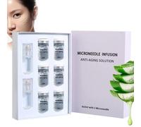Micro Infusion System for Face,Microneedling Serum with Hyaluronic Acid & Collagen,Anti-Aging Micro Infusion Serum For Skin Care At Home, 0.05mm Stamp Micro Needling Kit for Deep Hydration & Firming