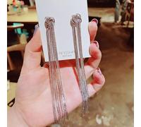 micro inlaid zircon fringe earrings for women jewelry