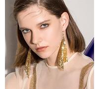 micro inlaid zircon fringe earrings for women jewelry