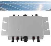Micro Inverter Solar Grid Tie Inverter,MPPT Pure Sine Wave DC to AC Power Inverter,IP65 Waterproof,with Self-Cooling,120V 230V Auto Identifies,for 22~60V Solar Panels and Batteries(1600W)