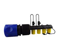 Micro irrigation 4 way manifold/splitter(ALLOWS YOU TO RUN 4 IRRIGATION LINES FROM ONE WATER SOURCE) with range of connections By Cost Wise®,the irrigation specialists (adapter+female click-lock)
