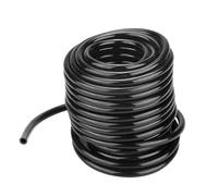 Micro Irrigation Tube, 1/4 Inch Drip Irrigation Line, Watering Tubing Hose, I.D 5mm/O.D 8mm Black Supply Pipe for Garden Irrigation System 8mm(1/4in) 10m(32ft)