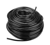 Micro Irrigation Tube,Drip Irrigation Line, Watering Tubing Hose, I.D 5mm/O.D 8mm Black Supply Pipe for Garden Irrigation System 8mm(1/4in) 20m(65ft)