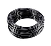 Micro Irrigation Tube, I.D 5mm/O.D 8mm Drip Irrigation Line, Black Watering Tubing Hose Pipe for Garden Irrigation System 8mm(1/4in) 50m(164ft)