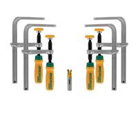 Micro Jig DVC-538MB-50 Matchfit Dovetail Clamps (4-Pack Exclusive) + Matchfit Dovetail Router Bit -1/2" Shank Bundle
