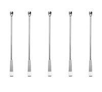 Micro Lab Sampling Reagent Spoon, 5PCS 12.5cm 2 In 1 Lab Spoon Spatula Metal Laboratory Double Head Mixing Spatula For Powders, Gel Cap, Lab Supplies