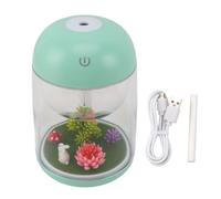 Micro Landscape Humidifier, Ultrasonic Essential Oil Diffuser Humidifier, 2 in 1 Cute Mini Mist Humidifier with Large Spray Volume for Bedroom Office Car Use (Green)