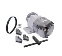 Micro Lathe Spindle Assembly 80/100 Three Jaw/Four Jaw Chuck Woodwork Bead Machine Self Centering(80-3 Jaw)