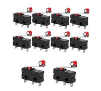 Micro limit switch momentary fusing roller lever arm AC 250V 5A SPDT 1NO 1NC snap action 10pcs Fashion Book
