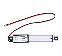 Micro Linear Actuator Electric Mini, 50mm Stroke, DC 12V, Low Noise, Internal Limit Switch - Durable Powder Metallurgy, Geared Motor Precision, Versatile for Automotive and (Stroke 50mm-8mm/s-70N)