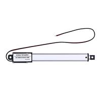 Micro Linear Actuator Electric Mini DC 12V, 100mm Stroke, Internal Limit Switch, Low Noise Operation - Reliable Motion Control for Industrial & Agricultural Automation (Stroke 100mm-4mm/s-150N)