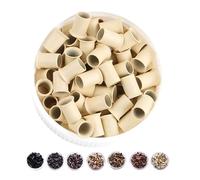 Micro Link Ring/Beads 3.0 mm Cooper Tubes Beads Locks for I tip Human Hair Extensions 500 pcs Blonde