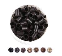 Micro Link Ring/Beads 3.0 mm Cooper Tubes Beads Locks for I tip Human Hair Extensions 500 pcs Dark Brown