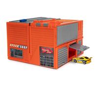 Micro Machines Core Playset, Car Tuner Garage Station - Expandable and Connectable to Other MM Sets, Includes One Exclusive Vehicle - Collect Them All