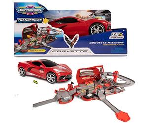 Micro Machines -Corvette Raceway Converts Track-Includes Set and 1x Play Race Car Exclusive, Multicolor, Micromachines Toy Cars Ages 4 Partner MMW0173