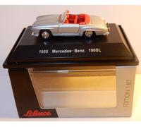 Micro Metal Die Cast Schuco HO 1/87 Mercedes-Benz 190 SL Cabriolet 1955 Gray Box