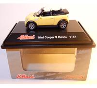 Micro Metal Die Cast Schuco HO 1/87 Mini Cooper S Cabriolet Yellow in Box