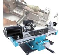 Micro Metal Lathe 7000RPM, 400W High Precision Milling Machine, Seven Speed Control, Double Bearing, 13cm Working Length for Precision Parts Processing