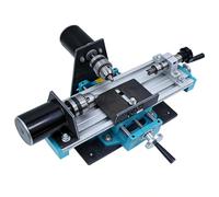 Micro Metal Lathe Milling Machine, 400W Variable Speed 7000 RPM, Ideal for Woodworking Projects and Technical Rooms, Precision Mini Tool for Crafts
