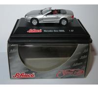 Micro Metal Schuco HO 1/87 Mercedes-Benz 500 SL Cabriolet Gray In Box