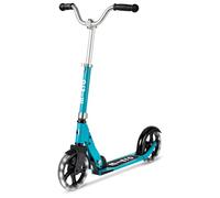Micro Scooters | Cruiser LED Children's Scooter | Handlebar Adjustable | Lightweight | Light Up Wheels | Foldable | 6-12yrs | Boys & Girls | Aqua