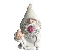 Micro Middle Finger Gnome Statue, Erect Middle Finger Provocative Gnome Landscape Garden Decoration Resin Garden Figurines Ornaments For Lawn Patio Outside Yard Decor Housewarming Easter Gift