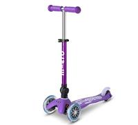 Micro Scooters | Mini Micro Deluxe Foldable Children's Scooter | Handlebar Adjustable & Foldable | Extra Grippy Deck | Weather Tested Stem | Lightweight | 2-5yrs | Boys & Girls | Purple