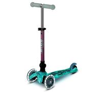 Micro, Mini Micro Deluxe Foldable LED, 3-Wheel Kids Scooter, Ages 2-5 | Lean-To-Steer Design, Adjustable T-Bar Grows with the Child, Lightweight, Motion-Activated LED PU Wheels, Swiss-Engineered