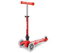 Micro, Mini Micro Deluxe Foldable LED, 3-Wheel Kids Scooter, Ages 2-5 | Lean-To-Steer Design, Adjustable T-Bar Grows with the Child, Lightweight, Motion-Activated LED PU Wheels, Swiss-Engineered