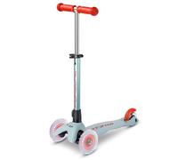 Micro Scooter | Mini Micro Deluxe LED Kids Scooter | 2 to 5 Years | Porsche Edition | Lean-To-Steer & Anti-Slip Deck | Handlebar Adjustable | Light Up LED Wheels | 50kg Weight Limit | Metallic Green