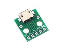 Micro Mini USB USB A Male USB 2.0 3.0 A Female USB B Connector Interface To 2.54mm DIP PCB Converter Adapter Breakout Board(MICRO USB,5 Pcs)