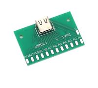 Micro Mini USB USB A Male USB 2.0 3.0 A Female USB B Connector Interface To 2.54mm DIP PCB Converter Adapter Breakout Board(TYPE-C,5 Pcs)