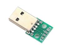 Micro Mini USB USB A Male USB 2.0 3.0 A Female USB B Connector Interface To 2.54mm DIP PCB Converter Adapter Breakout Board(USB Male,40 Pcs)