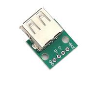Micro Mini USB USB A Male USB 2.0 3.0 A Female USB B Connector Interface To 2.54mm DIP PCB Converter Adapter Breakout Board(USB2.0 Female,20 Pcs)