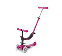 Micro Scooters | Mini Micro 2 Grow LED 4in1 Toddler's Trike | Handlebar Adjustable | Lightweight | 1-6yrs | Boys & Girls | Pink