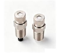 Micro Misting Nozzle Brass Pressure Atomizing Spray for Outdoor Cooling System Gardening High Pressure Water Mister Heads Threaded 50 Pieces Filter mesh Aperture 0.1mm